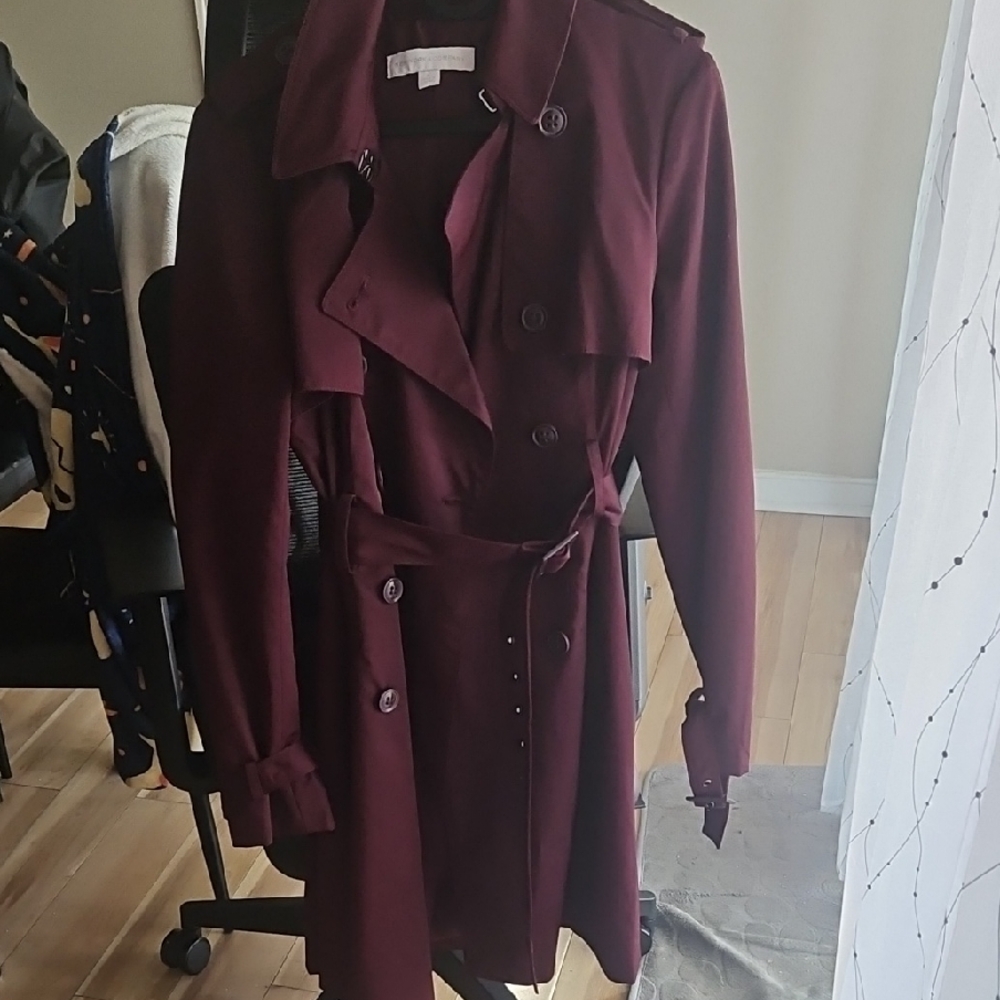 New York & Company Burgundy Coat